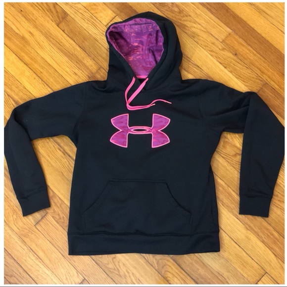 pink and purple under armour hoodie